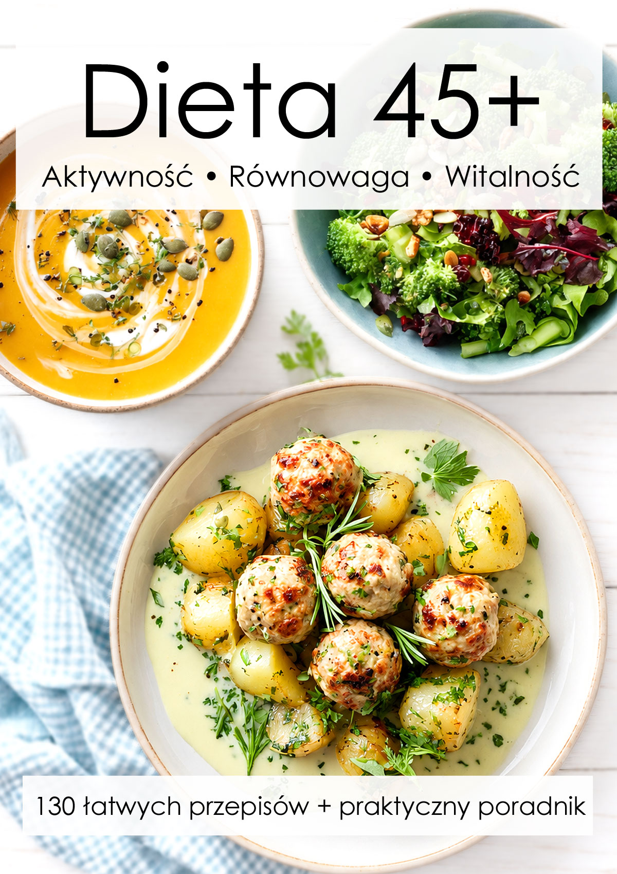 DIETA 45+  Aktywność. Równowaga. Witalność.  130 przepisów + praktyczny poradnik [ebook]